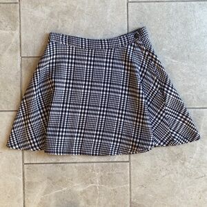 American Apparel Black & White Gingham Skirt